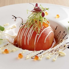 丸ごとトマトのサラダ バルサミコソース