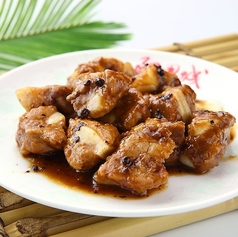 スペアリブの黒豆蒸し
