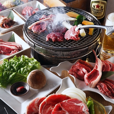 厳選素材の牛・ホルモン・ラム肉をお楽しみ♪焼肉定食や飲み放題など利用シーンは様々