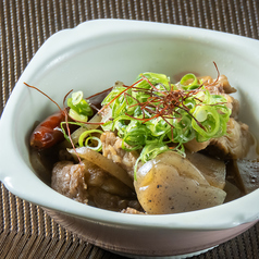 牛すじ入りねぎ焼き