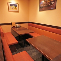 ソファー席などでごゆっくりとしたお食事をどうぞ！