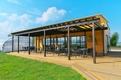 ワンちゃんと一緒にお楽しみいただけるテラス席