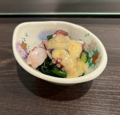 タコ酢味噌和え