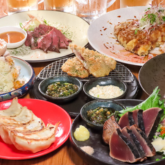 絶品料理と飲み放題を楽しむ贅沢コースをご用意してます