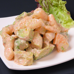 海老とアボカドの明太マヨサラ