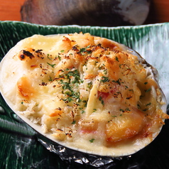 ホッキ貝の肝味噌グラタン