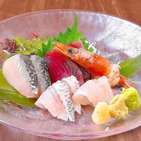 旬のお造りは日本酒との相性抜群！