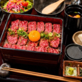 料理メニュー写真&nbsp;【ランチ限定】三田和牛レアステーキ重