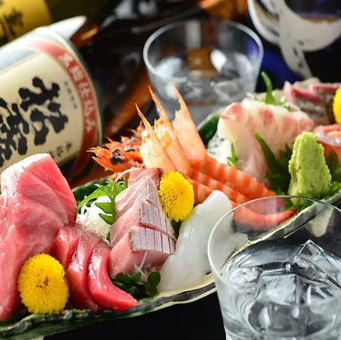 接待や記念日に！全国各地から仕入れた旬魚と厳選日本酒を完全個室でご堪能頂けます♪