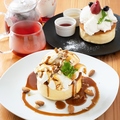 料理メニュー写真 身体に優しい■オリジナルパンケーキ■韓国で人気のグリークヨーグルト＆クリームチーズのアイス使用