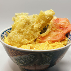 とろ玉親子とり天丼