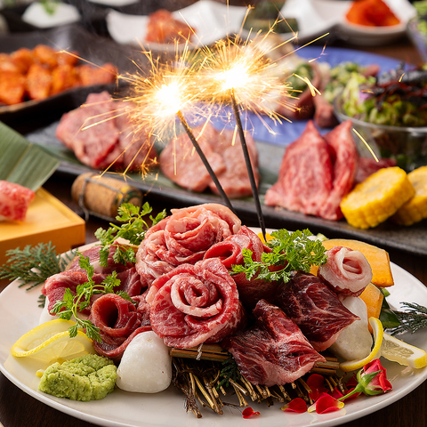 希少な和牛の黒タンやハラミ。こだわりの九州産黒毛和牛を上質な空間で味わう焼肉店