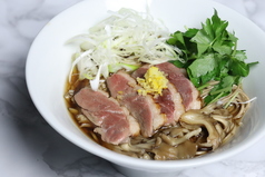 青森県津軽産　津軽鴨南蛮そば