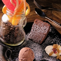 手作りチョコレートのガトーショコラ