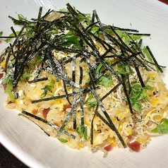 梅とジャコの炒めご飯