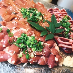 鶏刺し3種盛り合わせ