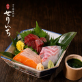 料理メニュー写真&nbsp;本日の刺身三種盛り(せり醤油)
