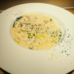 ぶりとマッシュルームのクリームリゾット