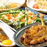 注文率90%以上!!絶品の骨付き鶏コース130分[飲放]付4500円(税込)！