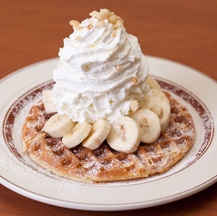 バナナ エスプーマクリームとマカダミアナッツ