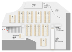 5F貸切フロアのレイアウトです♪