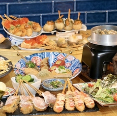 オクノヒダリ 京串揚げとおでんのコース写真