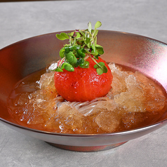 フローズンスープのトマトキムチ平壌冷麺