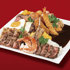 全部のせカレー（3名様までシェア可。サラダバー1名様分付）