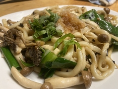 岩のりと明太子の焼きうどん