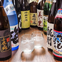 種類豊富なお酒をご用意！各地の銘酒をご堪能ください。