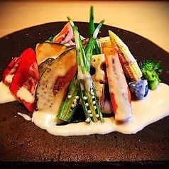 彩り野菜の焼きサラダ