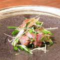 料理メニュー写真&nbsp;薬味たっぷりあじたたき/ひらすのごま和え/なめろう海苔巻き