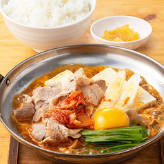 <鍋定食:木>豚キムチ鍋定食