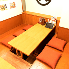 ゆったりお過ごしいただけるお座敷席。女子会・宴会など様々なシーンにご利用いただけます◎