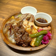 ステーキ盛合せ シングル(1～2人前)