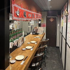 おひとり様からご案内可能なカウンター席！