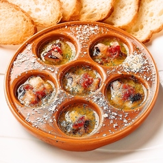 タコのエスカルゴバター焼き バケット添え