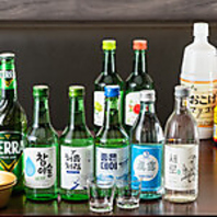 ドリンクが豊富！マッコリや韓国焼酎など！
