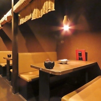 個室が豊富、小人数から大人数まで！