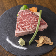 A5ランクの黒毛和牛をお値打ちに素材にもこだわります。
