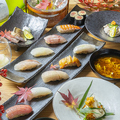 料理メニュー写真&nbsp;【おすすめの握り】本鮪・車海老・勘八・鰆・帆立など全17品⇒8800円(税込)