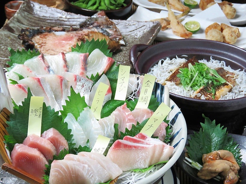 目利きして毎朝仕入れる海鮮と、お料理に合う店主こだわりの日本酒・焼酎がお勧め！！