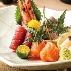 本日刺身3点盛り、5点盛り、7点盛り