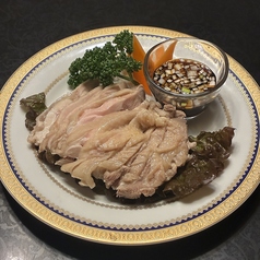 蒸し鶏上海風