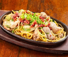 知多豚ホルモンの鉄板台湾焼きそば