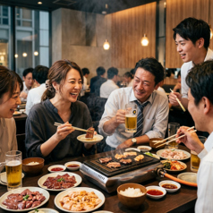 韓国料理　ユッケ　和牛焼肉食べ放題　焼肉ABC　新大久保店の雰囲気3