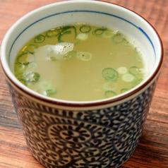 〆の鶏スープ