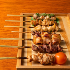 薩摩地鶏の串焼き盛り合わせ