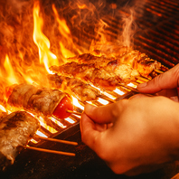 炭火でしっかり焼き上げます1本55円～