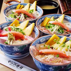 ◆おまかせ丼◆海鮮ちらし丼◆海鮮二種丼◆真鯵たたき丼